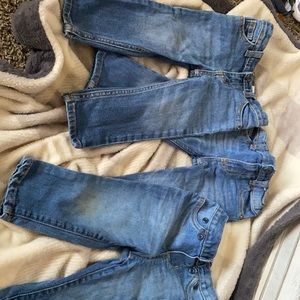 5 pairs of baby jeans. All size 18 month